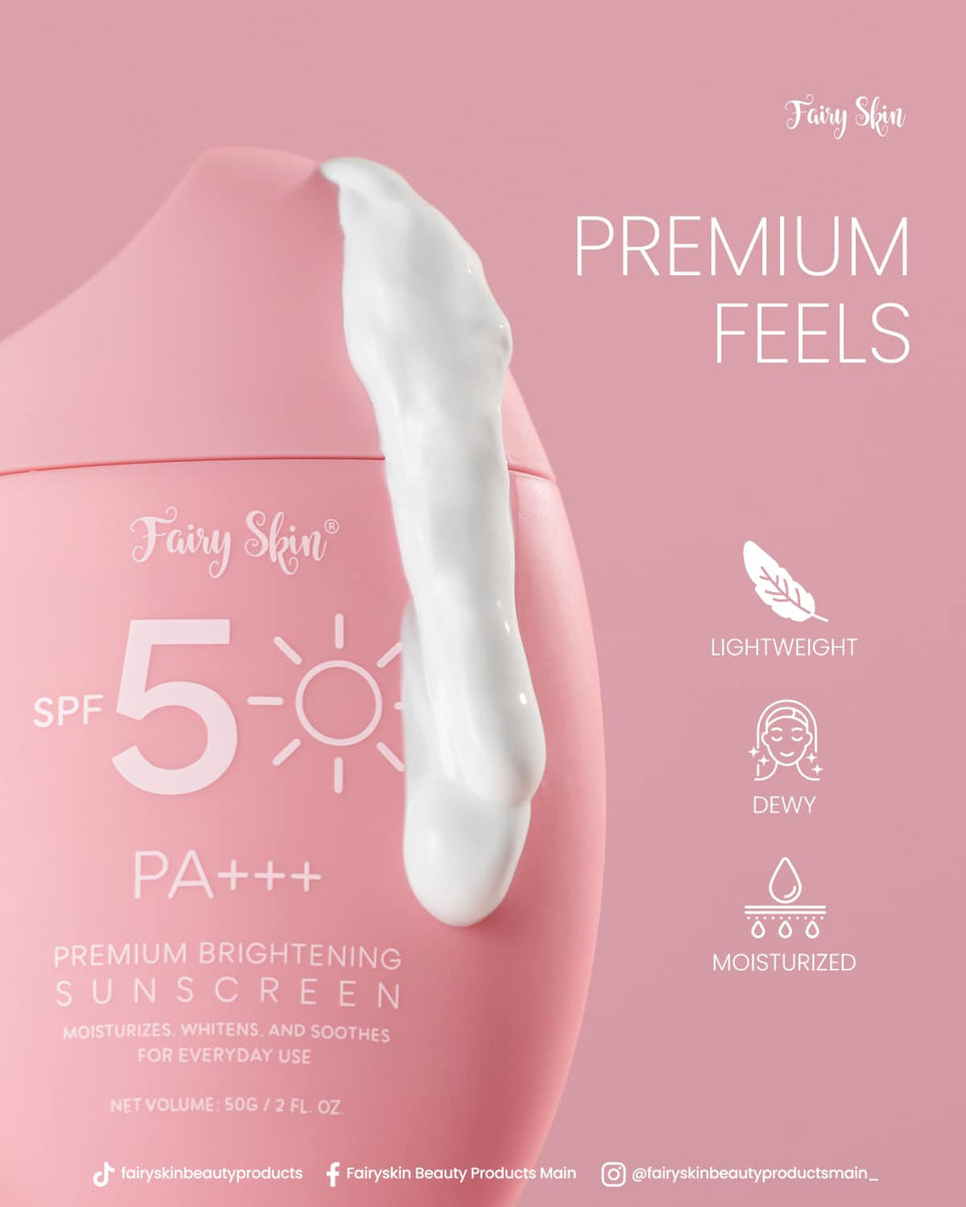 Fairy Skin Premium Brightening Sunscreen | SPF 50