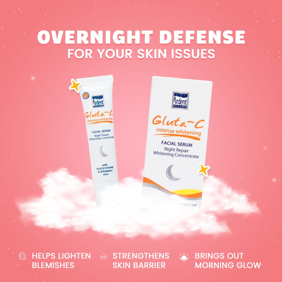 glutathion repair GLUTA-C Facial Serum Night Whitening Concentrate Glutathione & Arbutin Face Els PW 8602 Size:237 Mls