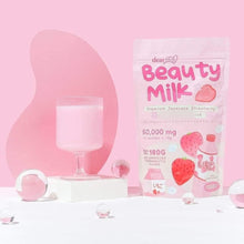 Load image into Gallery viewer, Beauty Milk Premium Japanese Strawberry Glutathione Drink 10 sachet