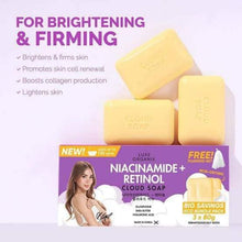 Load image into Gallery viewer, LUXE ORGANIX Niacinamide + Retinol Cloud Soap 3x80g (Eco Bundle Pack)