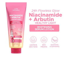 Load image into Gallery viewer, LUXE ORGANIX Niacinamide + Alpha Arbutin Whitening Serum Lotion 350ml