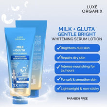 Load image into Gallery viewer, Luxe Organix Milk + Gluta Whitening Serum Lotion 350ml