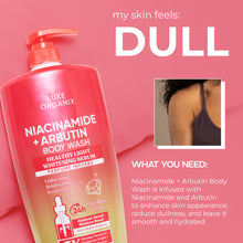 Load image into Gallery viewer, Luxe Organix Niacinamide + Arbutin Body wash 1000ml