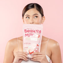 Load image into Gallery viewer, Beauty Milk Premium Japanese Strawberry Glutathione Drink 10 sachet