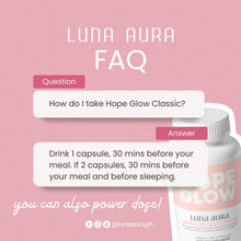 Load image into Gallery viewer, Luna Aura Hope Glow Advanced Glutathione 30capsule
