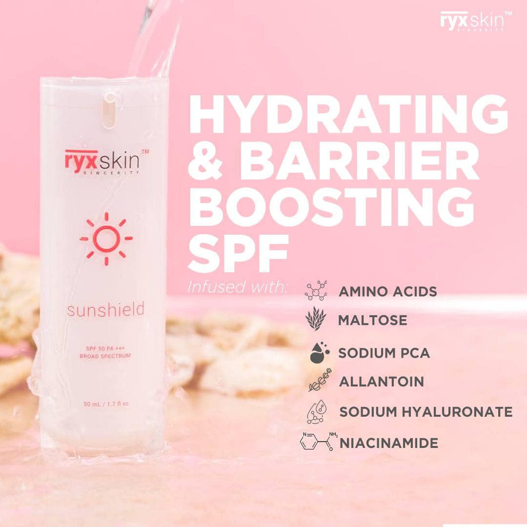 RyxSkin Sunshield SPF 50 PA+++ Broad Spectrum