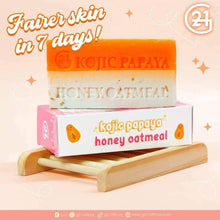 Load image into Gallery viewer, G21 Duo Soap Kojic Papaya + Honey Oatmeal Soap Mini Size 60g
