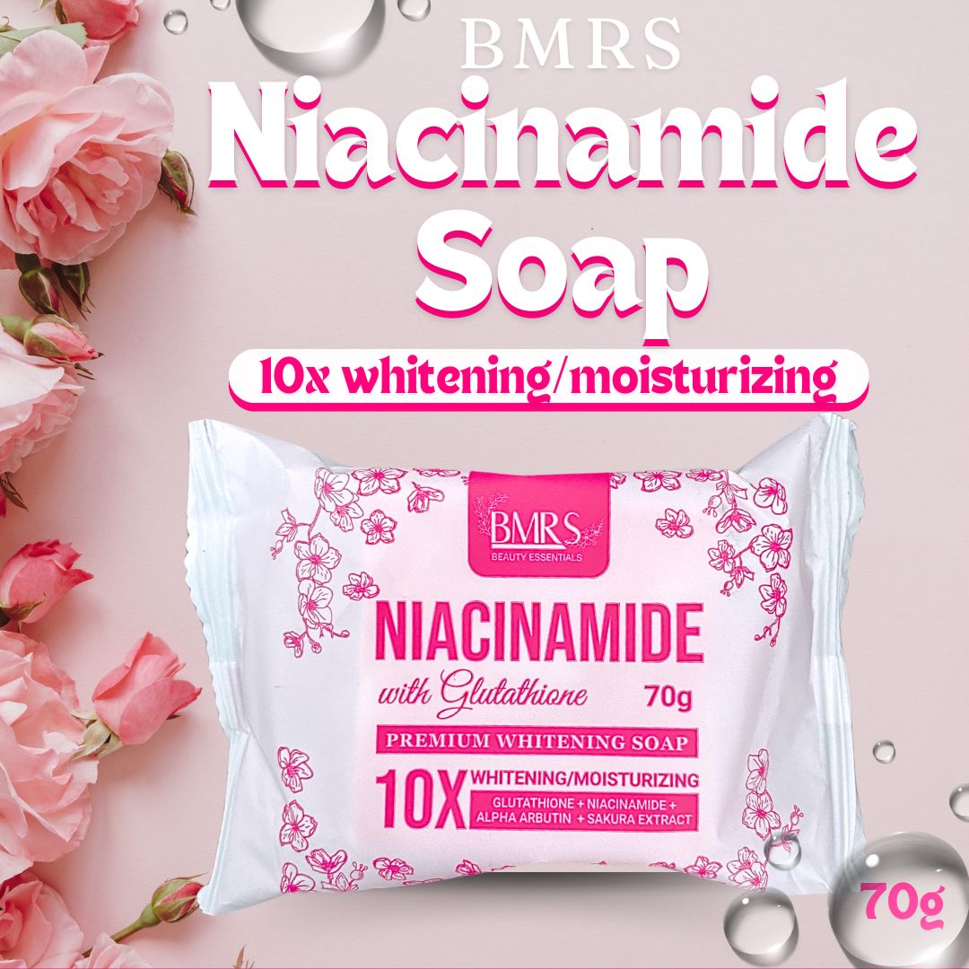bmrs niacinamide with glutathione soap BMRS Niacinamide Soap 70g – Jane's Skin Essentials