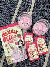 Load image into Gallery viewer, Beauty Milk Strawberries and Cream - 10 sachets
