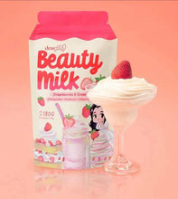Load image into Gallery viewer, Beauty Milk Strawberries and Cream - 10 sachets
