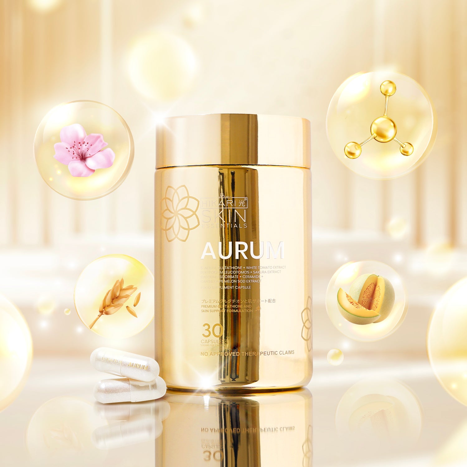 Hikari Skin Essentials - AURUM 30caps – Jane's Skin Essentials