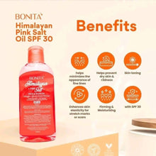 Load image into Gallery viewer, BONITA Himalayan Pink Salt Face and Body Oil - 100ml
