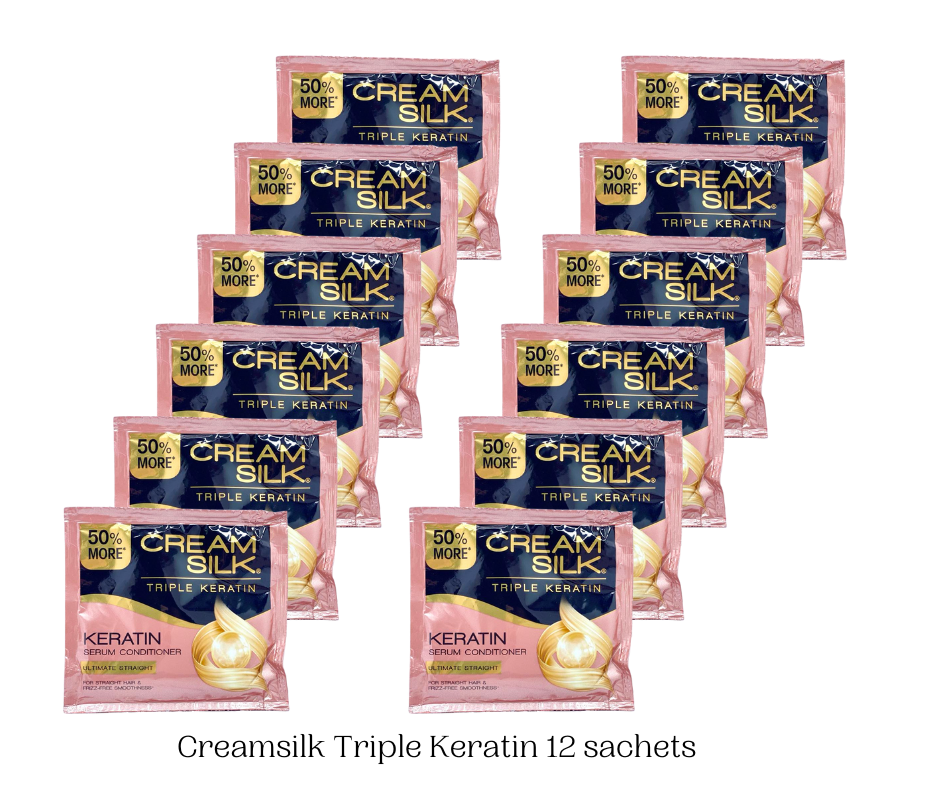 12 PCS CREAMSILK TRIPLE KERATIN RESCUE (10g)