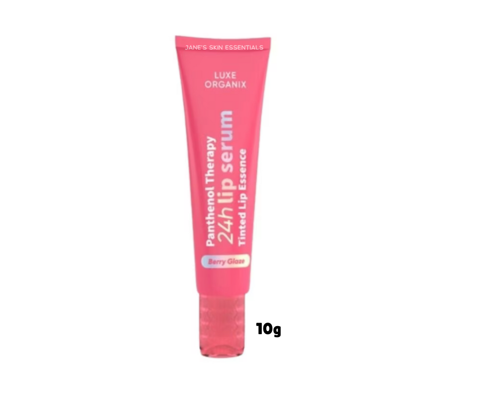 LUXE ORGANIX Panthenol Therapy 24H Lip Serum Tinted Lip Essence Berry Glaze 10G