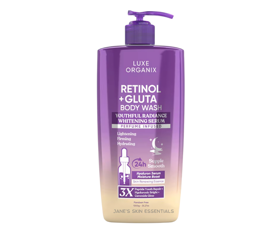 Luxe Organix Retinol + Gluta Youthful Radiance  Body Wash 1000ml