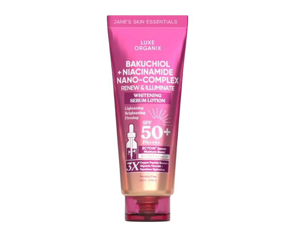 Luxe Organix Bakuchiol + Niacinamide Nano-Complex Serum Lotion SPF 50 200ml