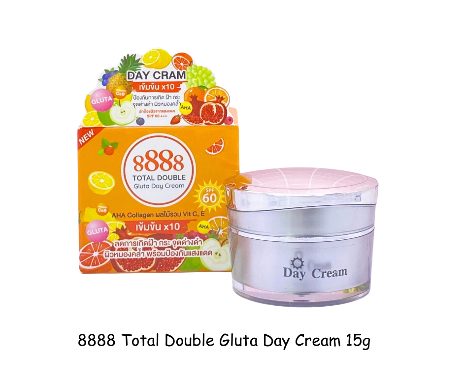 8888 Total Double Day Cream 15g with SPF 60 (Authentic Thailand)