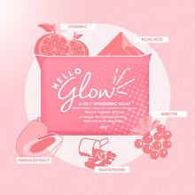 Load image into Gallery viewer, Hello Glow 4 in 1 Whitening Soap (60 grams)

