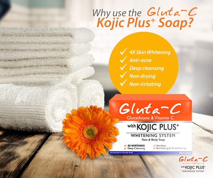 Gluta-C with kojic plus Whitening soap (60G)