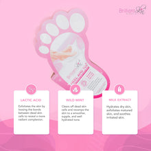 Load image into Gallery viewer, Brilliant Skin Essentials Heel and Toe Exfoliating Foot Mask
