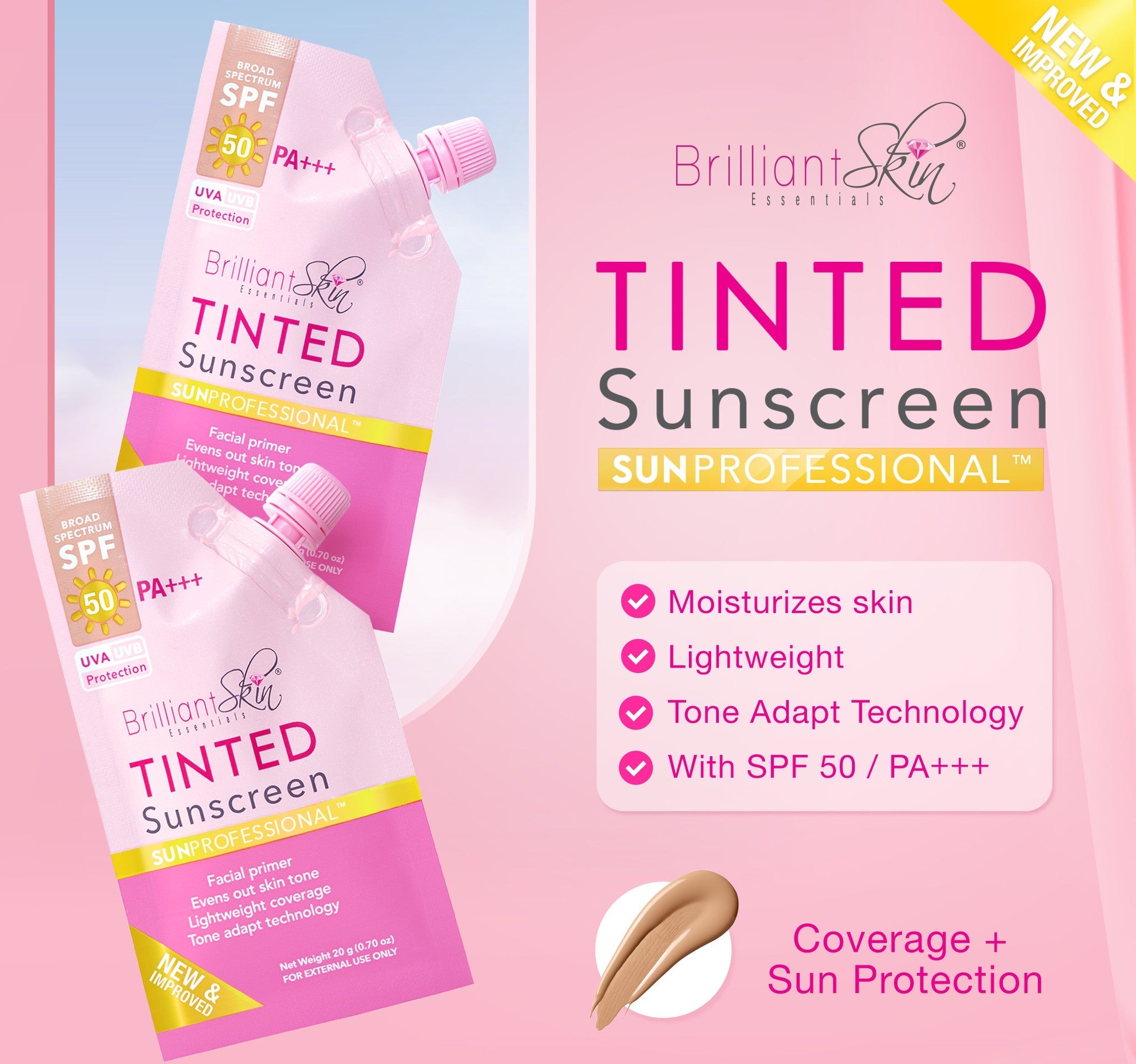 Brilliant Skin Essentials Tinted Sunscreen SPF50 – Jane's Skin