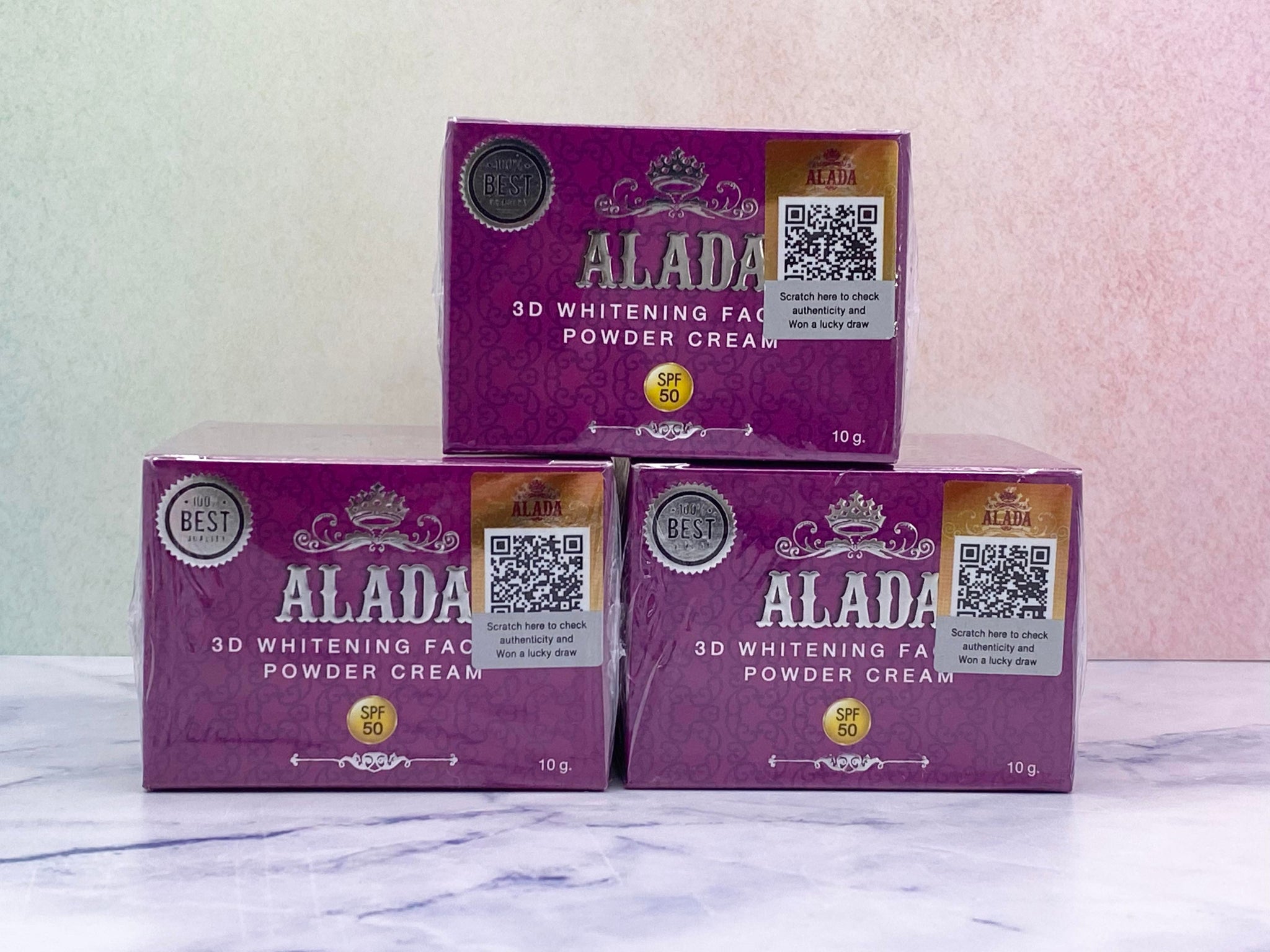 Alada 3D Whitening Facial Powder Cream 10g SPF50 – Jane's Skin Essentials