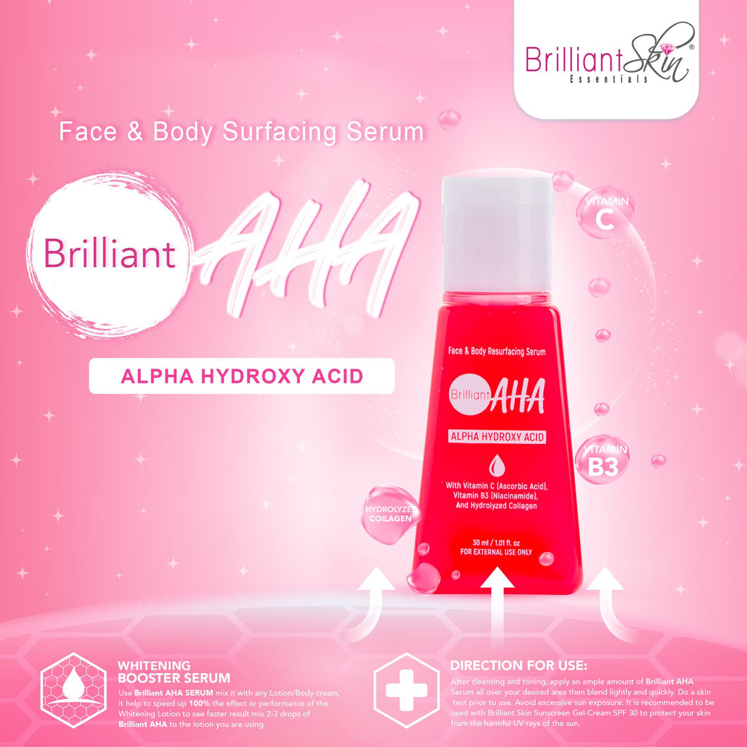 Brilliant Skin Essentials AHA ( Face and Body Serum ) 30ml