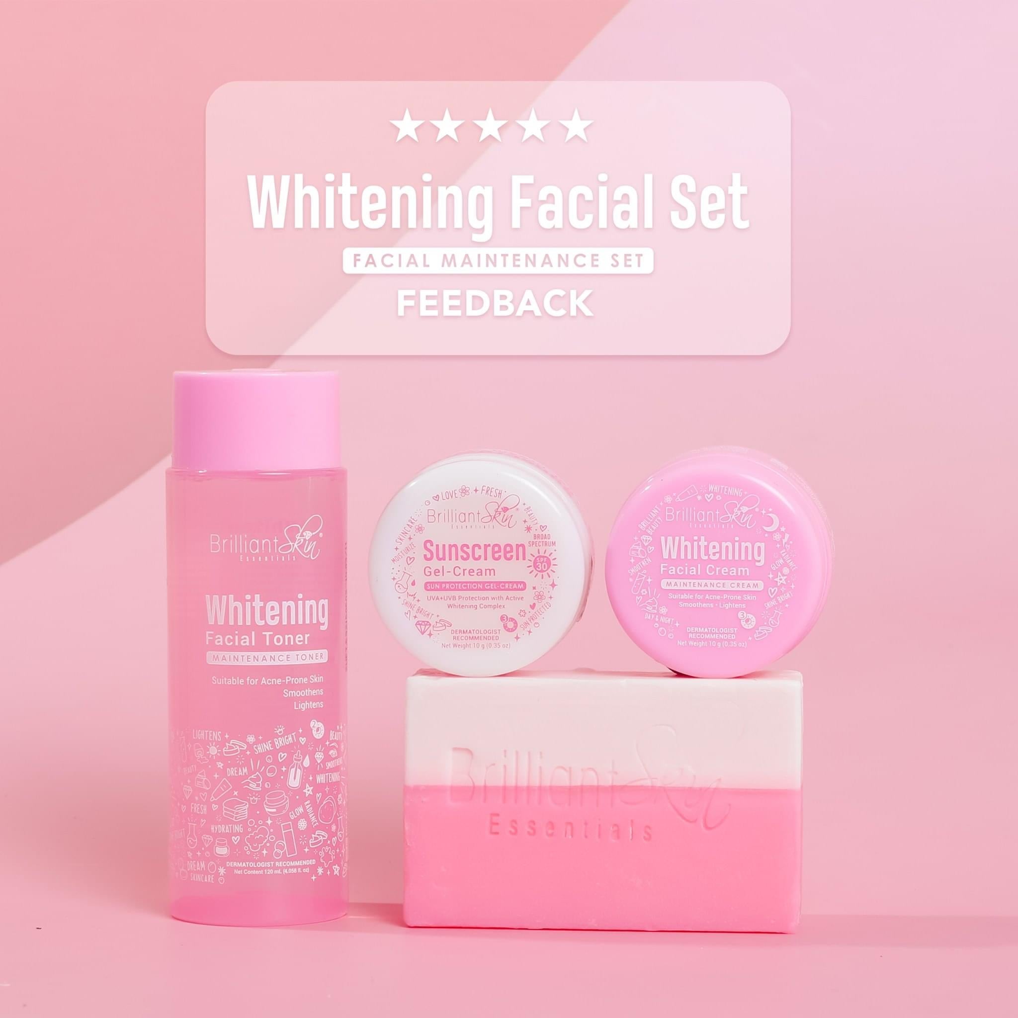 Brilliant Skin Essentials WHITENING FACIAL SET New Packaging