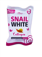 Load image into Gallery viewer, Snail White Collagen Brightening Soap x10 Authentic Thailand
